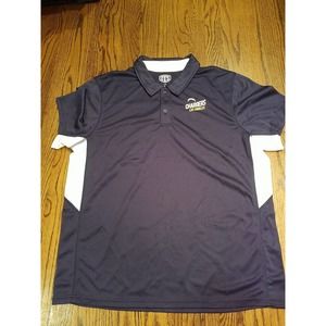 Los Angeles Chargers Polo Shirt NFL Mens Dri Fit Large Purple White Football